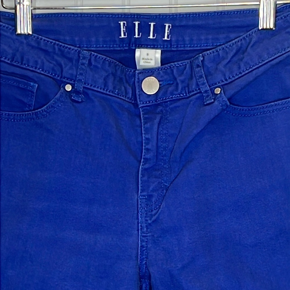 Elle Crop Blue Pants Size 8 - Picture 4 of 11